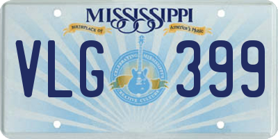 MS license plate VLG399