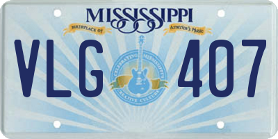 MS license plate VLG407