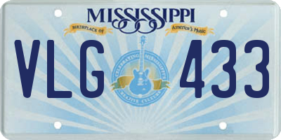 MS license plate VLG433