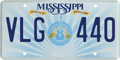 MS license plate VLG440
