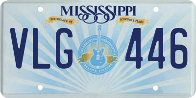 MS license plate VLG446