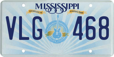 MS license plate VLG468