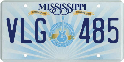 MS license plate VLG485