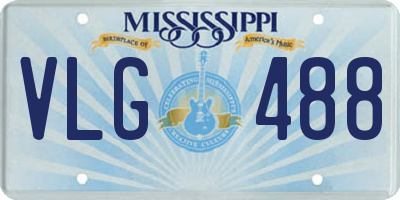 MS license plate VLG488