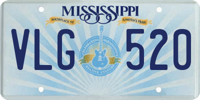 MS license plate VLG520