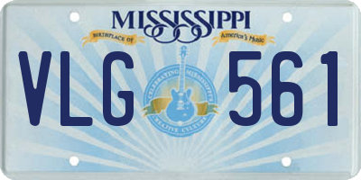 MS license plate VLG561