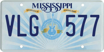 MS license plate VLG577