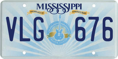 MS license plate VLG676