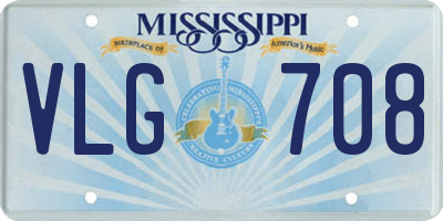 MS license plate VLG708