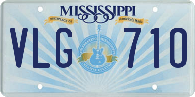 MS license plate VLG710