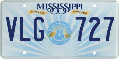 MS license plate VLG727