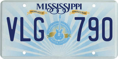 MS license plate VLG790