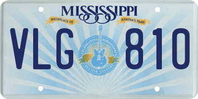 MS license plate VLG810