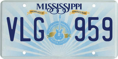 MS license plate VLG959