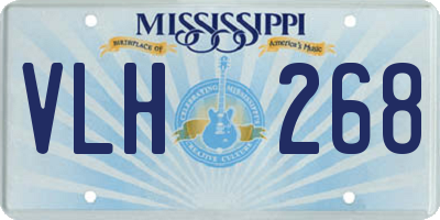 MS license plate VLH268
