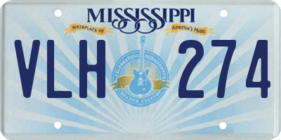 MS license plate VLH274