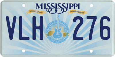 MS license plate VLH276