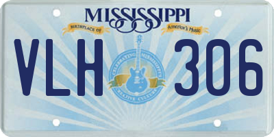 MS license plate VLH306