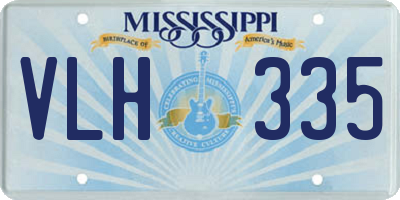 MS license plate VLH335