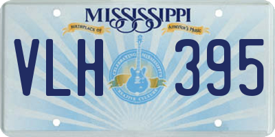 MS license plate VLH395
