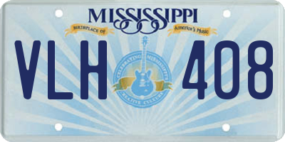 MS license plate VLH408