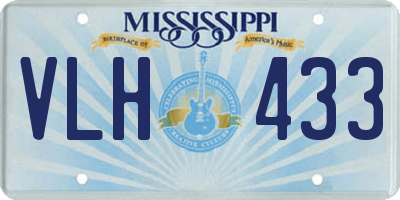 MS license plate VLH433