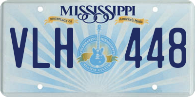 MS license plate VLH448