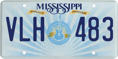 MS license plate VLH483