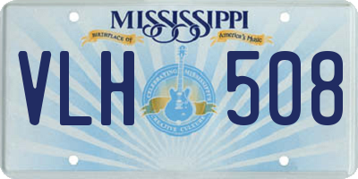 MS license plate VLH508