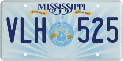 MS license plate VLH525