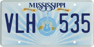 MS license plate VLH535
