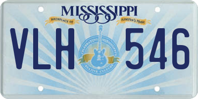 MS license plate VLH546