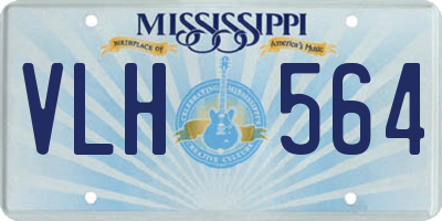 MS license plate VLH564