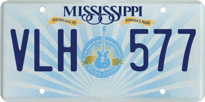 MS license plate VLH577