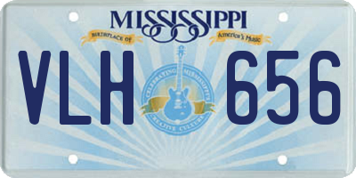 MS license plate VLH656
