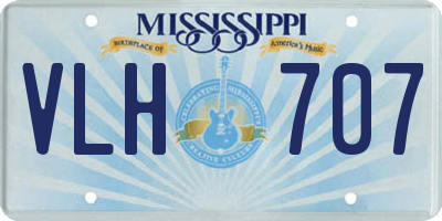 MS license plate VLH707