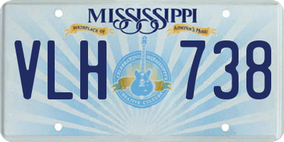 MS license plate VLH738