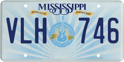 MS license plate VLH746