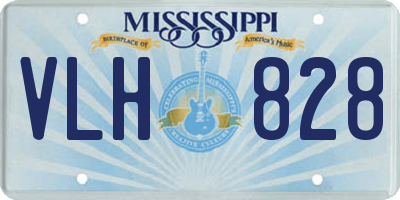 MS license plate VLH828