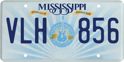 MS license plate VLH856