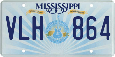 MS license plate VLH864