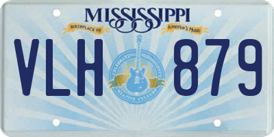 MS license plate VLH879