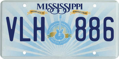 MS license plate VLH886