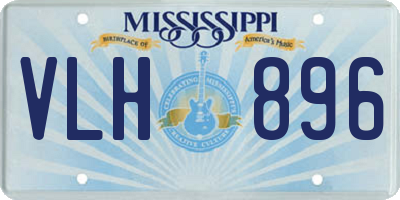 MS license plate VLH896