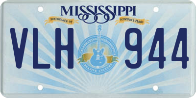 MS license plate VLH944