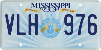 MS license plate VLH976
