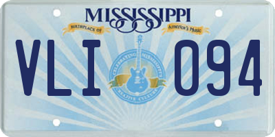 MS license plate VLI094
