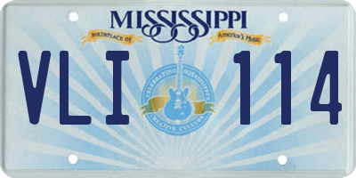 MS license plate VLI114