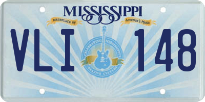 MS license plate VLI148
