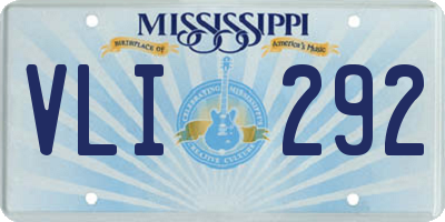 MS license plate VLI292